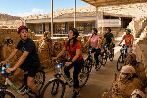 Lima: Huaca Pucllana, Miraflores, Barranco: bici eléctrica 18 km, 3 bebidas