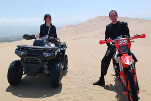 Motocross or ATVs in Huacachina-Sunset