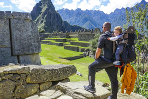 Tour guide in Machu Picchu