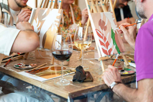 Mystery Paint & Sip Night at a Trendy Bar