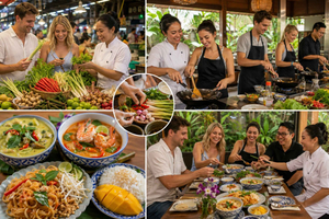 Autentisk thai-matlagingskurs og omvisning på lokalt marked