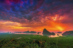 From Khao Lak: Premium James Bond Sunset and Canoe Adventure