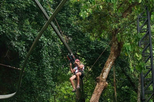 aventura en la jungla, Roller Zipline, Skywalk y buffet