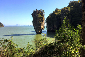 Khao Lak: Phang-Nga-bugten solopgangstur med VIP-langhalet båd