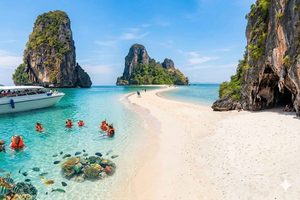 Dagstur til fire øyer i Krabi med hurtigbåt, inkludert lunsj