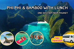 Phi Phi Maya Bamboo and Khai Island Full-Day Trip