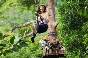 Phuket: Elephant Village & City Tour with Zipline & ATV