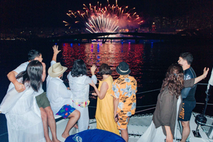 Catamaran Sunset Dinner Cruise with Fireworks