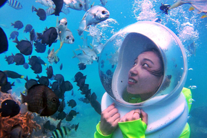 Underwater Exploration with Guided Sea Walking
