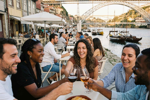 Oporto: tour gastronómico por el mercado de Bolhão con «francesinha» y vino de Oporto