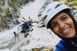 Ribeira das Quelhas: canyoning, Serra da Lousã perto de Coimbra