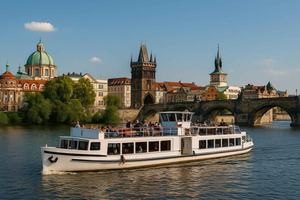 Advent Boat Cruise trough Prague with Sweets and Hot Drinks
