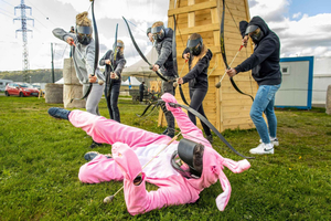 Prague: Bubble Football and Archery Combo Experience