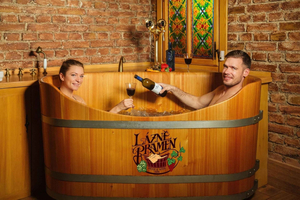 Prague: Lázně Pramen. Wine, Beer bath, Health baths.