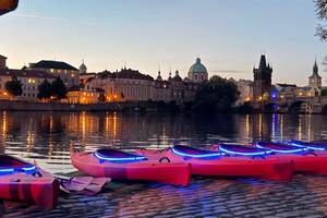 Sunset Kayak Tour Under Charles Bridge