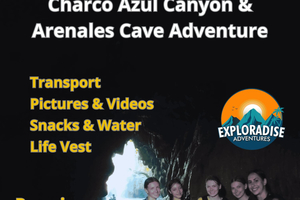 Caves, Canyon & Waterfall Adventure in Charco Azul
