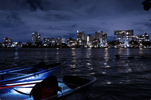 City Glow Under the Moonlight Kayak Tour in Condado Lagoon