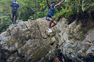 El Yunque Rainforest Famous Waterslide, Waterfalls