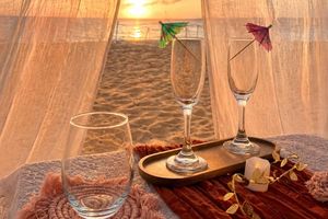 Rincon: Luxuriöses Cabana-Picknick am Strand mit Verkostung und Sonnenuntergang