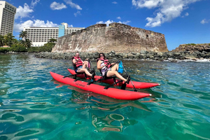 San Juan: Chiliboats Waterbike Adventure in Condado Lagoon