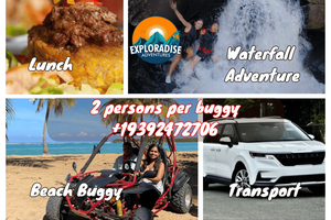 San Juan: El Yunque Waterfalls & Scenic Beach Buggy
