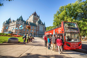 Quebec City: Wycieczka autobusowa hop-on hop-off Open-Top Double Decker Bus Tour