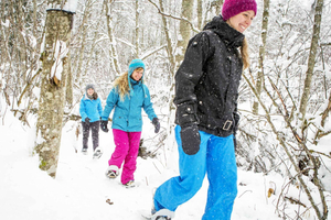Ciudad de Quebec: Excursión con raquetas de nieve por el Parque Nacional Jacques-Cartier