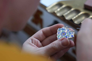 Jaipur : Atelier privé de Meenakari sur argent