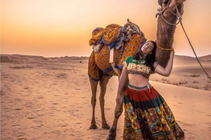 Passeio turístico por Jaisalmer com camelo e safári no deserto (opcional)
