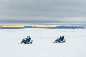 Golden Circle and Glacier Snowmobile Tour