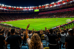 Live fotballkamp på Maracanã med lokal vert og transport