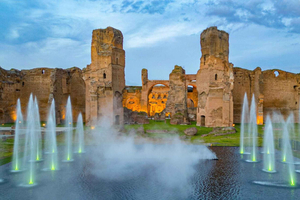 Roma: Inngang til Caracallas bad med digital byguide