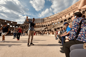 tour over de arenavloer van het Colosseum, het Forum Romanum en de Palatijn