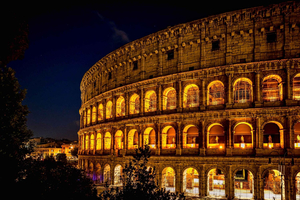 Roma: cena en la azotea con vistas al Coliseo y traslado privado