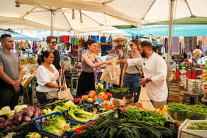 Farmer's Market & Pasta Making Experience with Wine