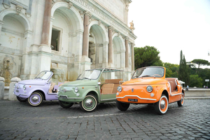 Roma: tour in Fiat 500 Cabrio con degustazione di supplì