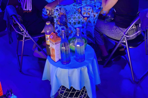 Glow in the Dark Painting Class in the heart of the city