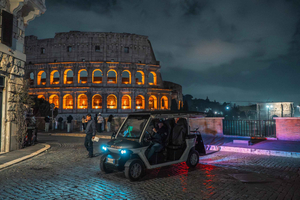 Roma: tour privato in golf cart di sera