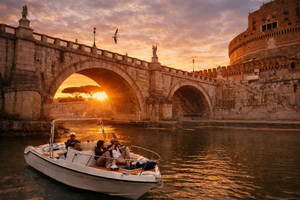 Rome : croisière privée sur le Tibre avec apéritif et vues emblématiques