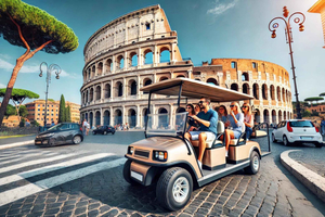 Rome : visite nocturne en voiturette de golf