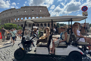 Rome: 3-Hour Private Golf Cart Tour with Culinary Tasting Included