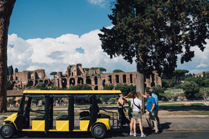 Rome: Appian Way Golf Cart Tour with Roman Catacombs Entry