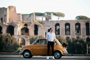 Rome: Fiat 500 Vintage Photography Service in Rome