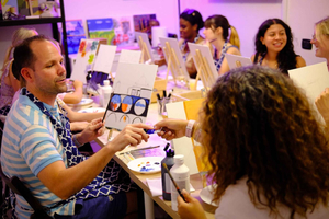 Rome: Painting Class with Unlimited Wine