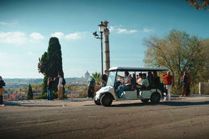 Rome: Private Golf Cart Tour in 3hours with Food Tasting