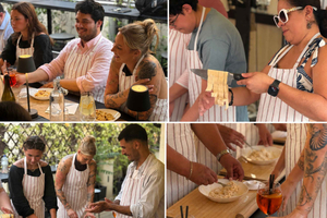 “Rooftop Pasta and Cocktails Cooking Class”