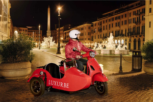 Excursion en side-car Vespa : Rome de nuit