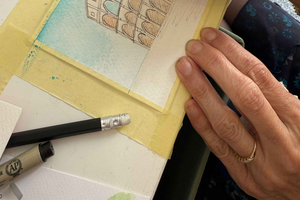 Watercolor Painting Class Near the Colosseum