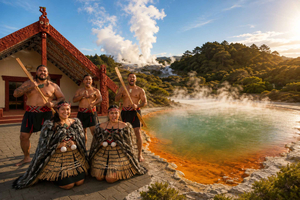 Auckland : Waiotapu & Māori Village Guided Tour with Haka