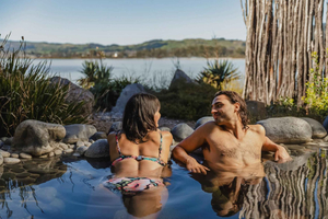 Polynesian Spa Rotorua : Expérience des piscines privées avec vue sur le lac